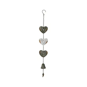 Hanging Hearts Bell Chime