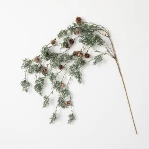 Hanging Pine with Cones Spray