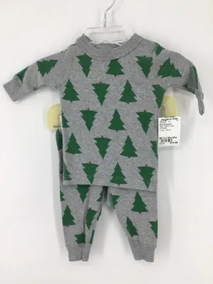 Hanna Andersson Child Size 0-3 Months Gray Christmas Pajamas