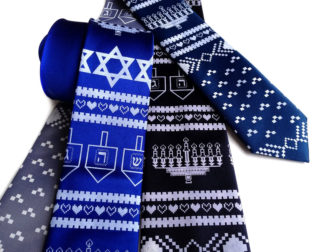 Hanukkah Sweater silk necktie