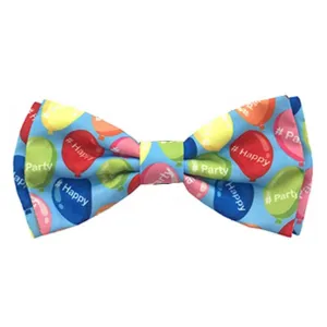 Happy Balloons Dog Collar Bow Tie