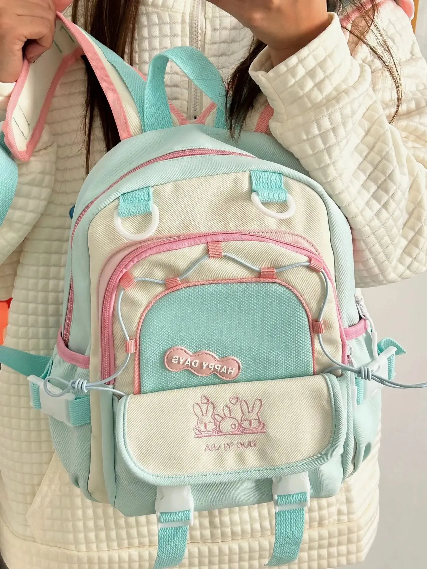 Happy Days Cute Bunny Backpack