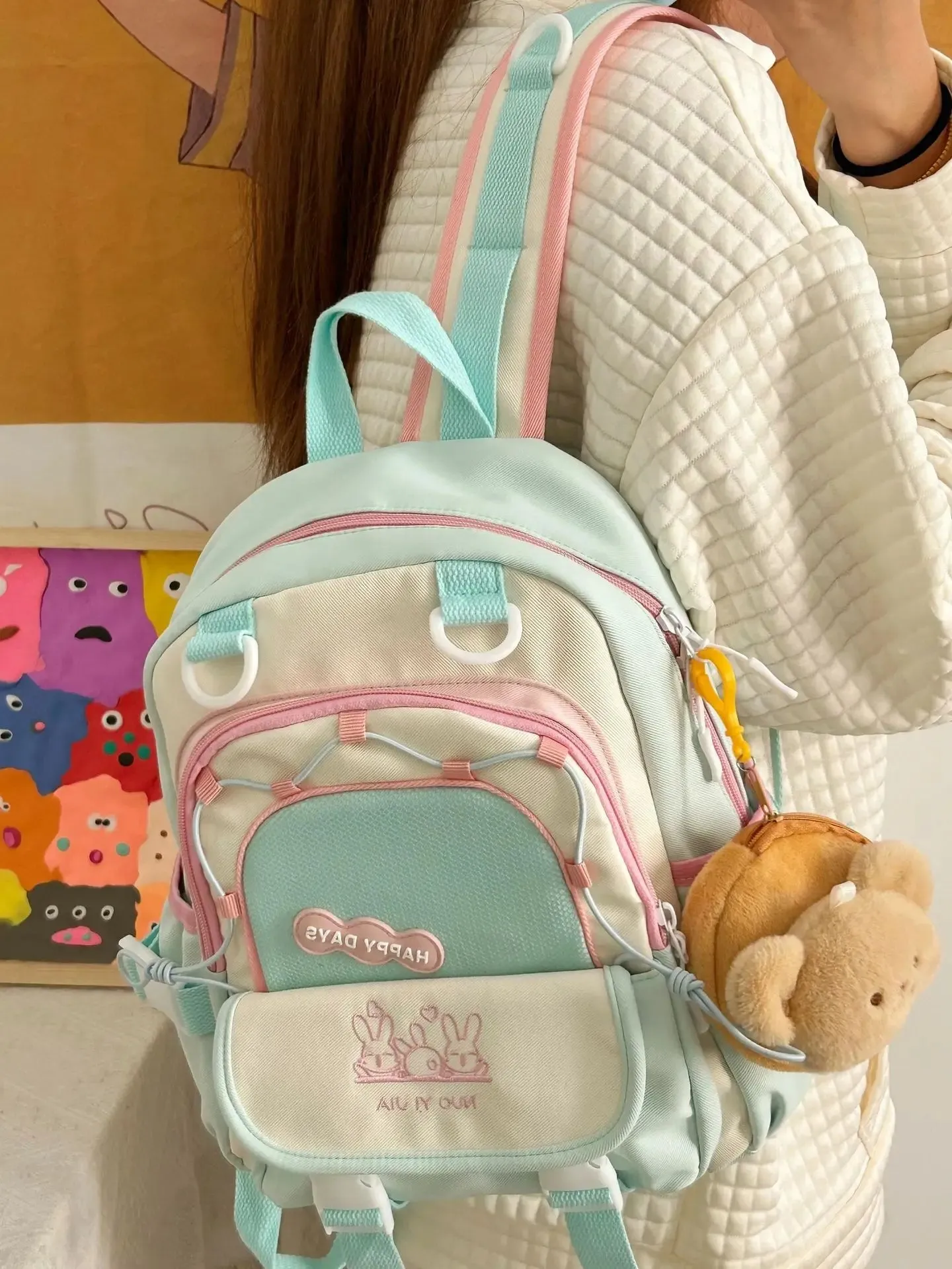 Happy Days Cute Bunny Backpack