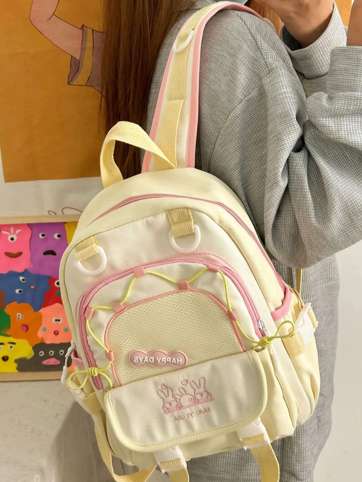 Happy Days Cute Bunny Backpack