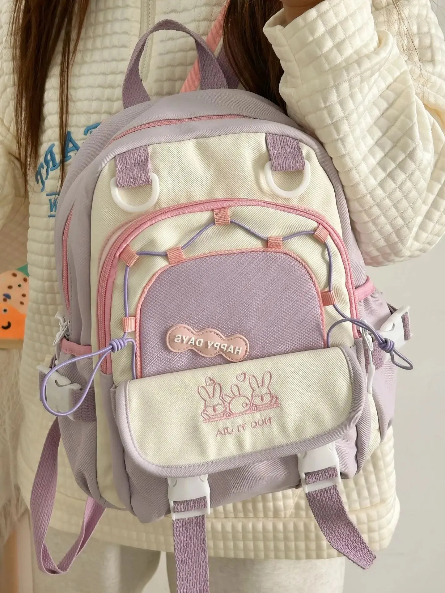 Happy Days Cute Bunny Backpack