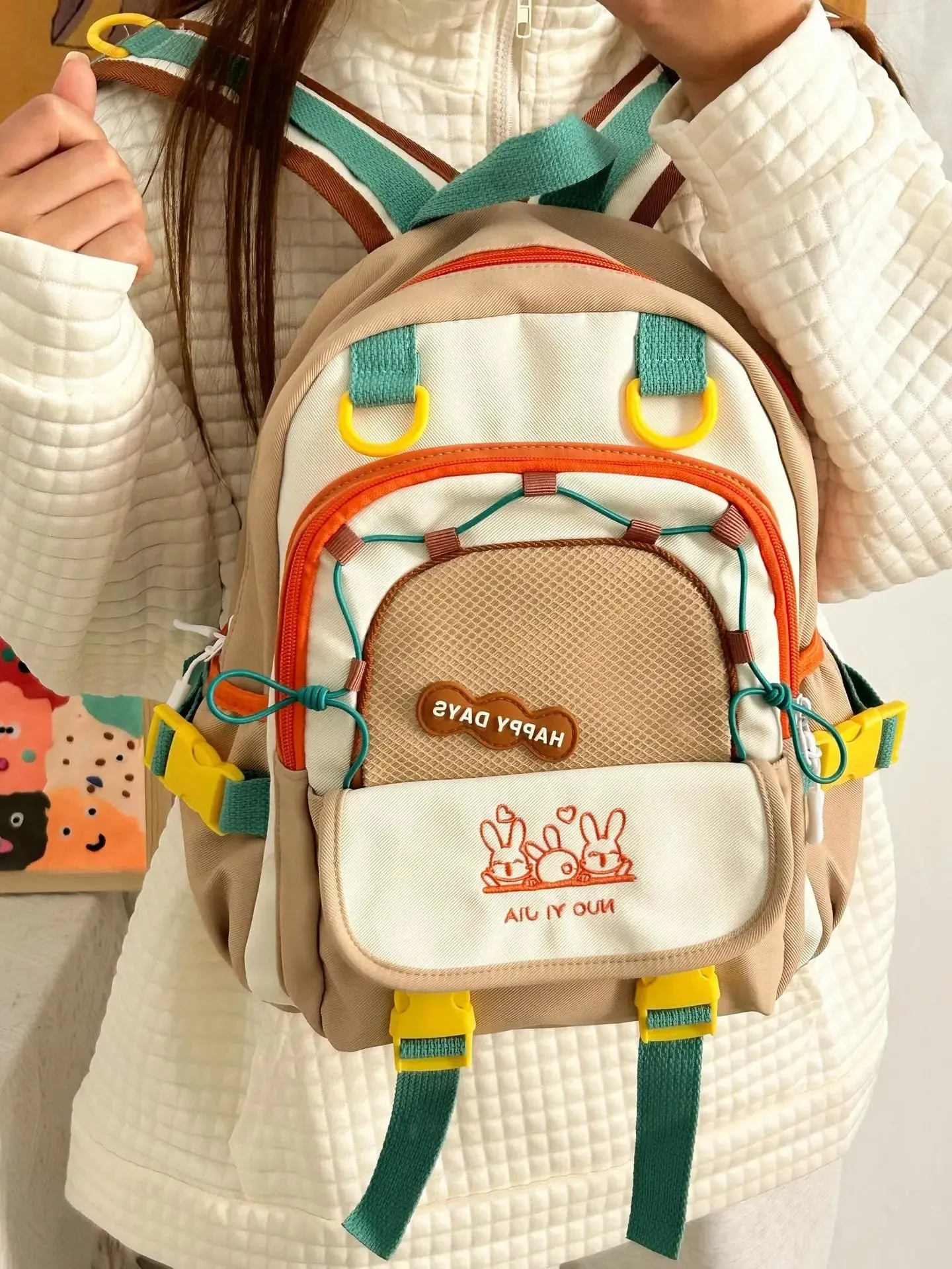 Happy Days Cute Bunny Backpack