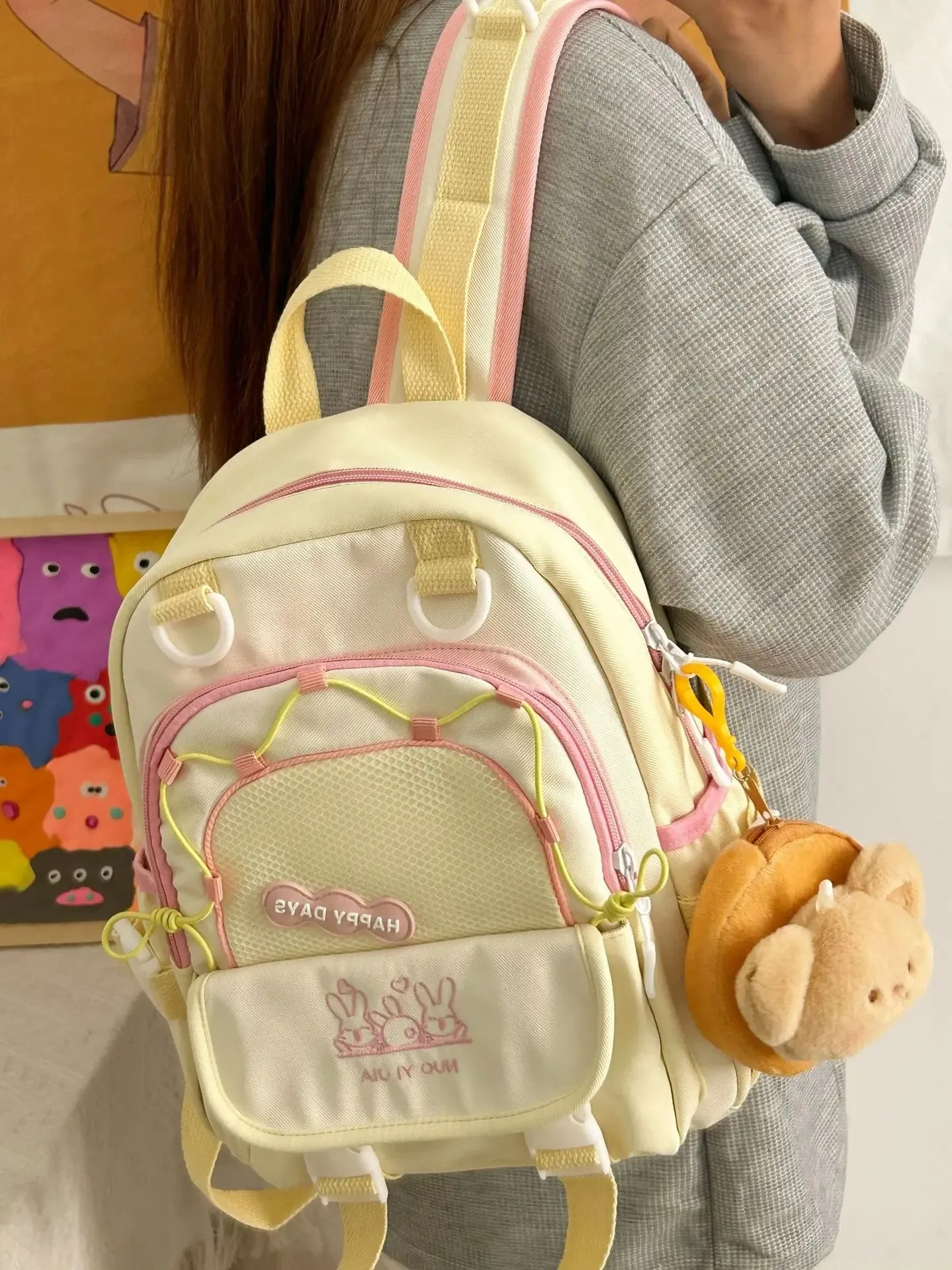 Happy Days Cute Bunny Backpack