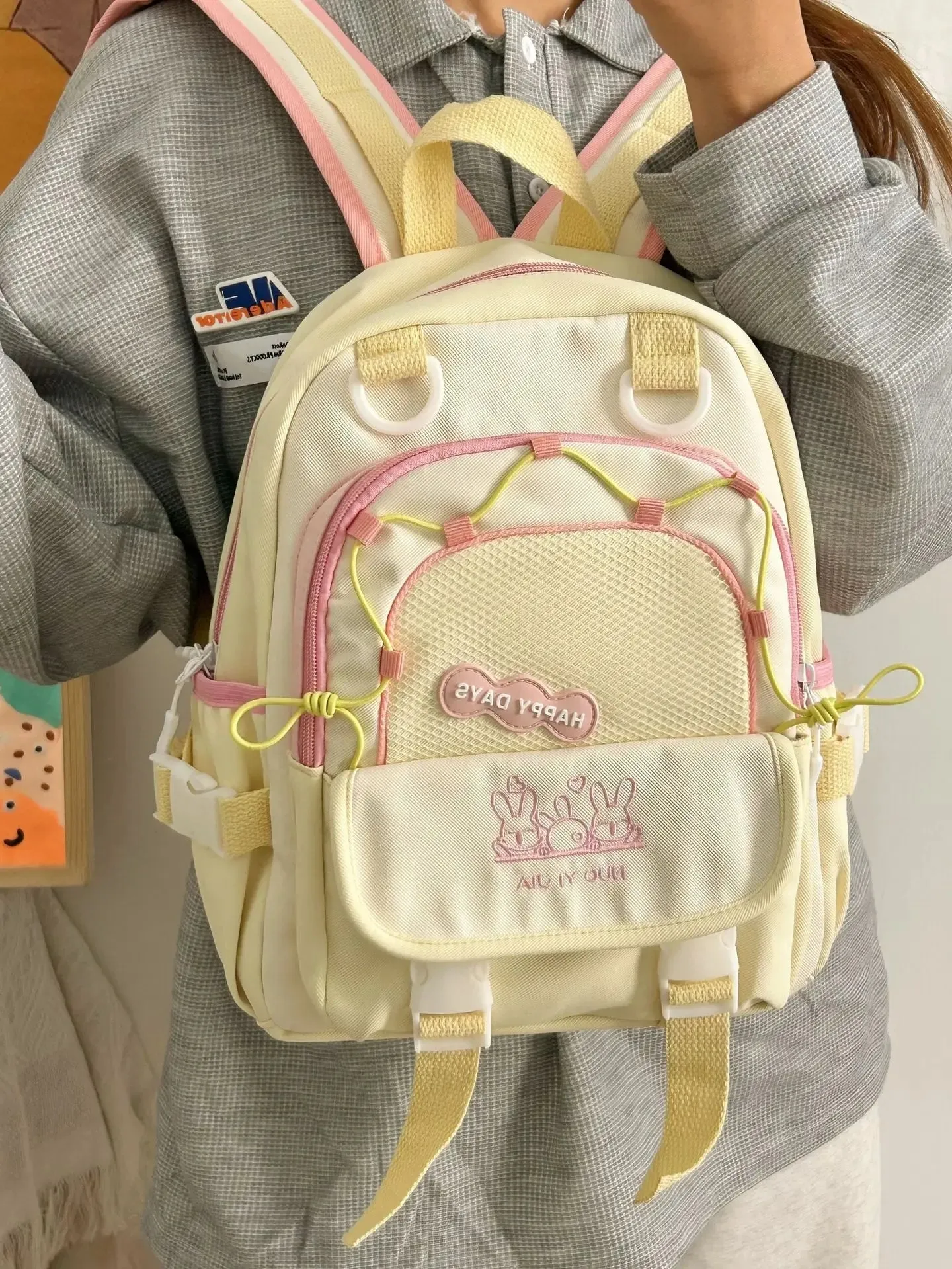 Happy Days Cute Bunny Backpack