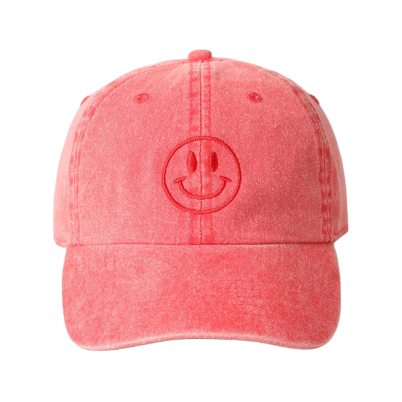 Happy Face Baseball Hat - Adult