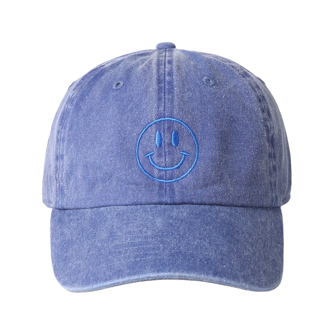 Happy Face Baseball Hat - Adult