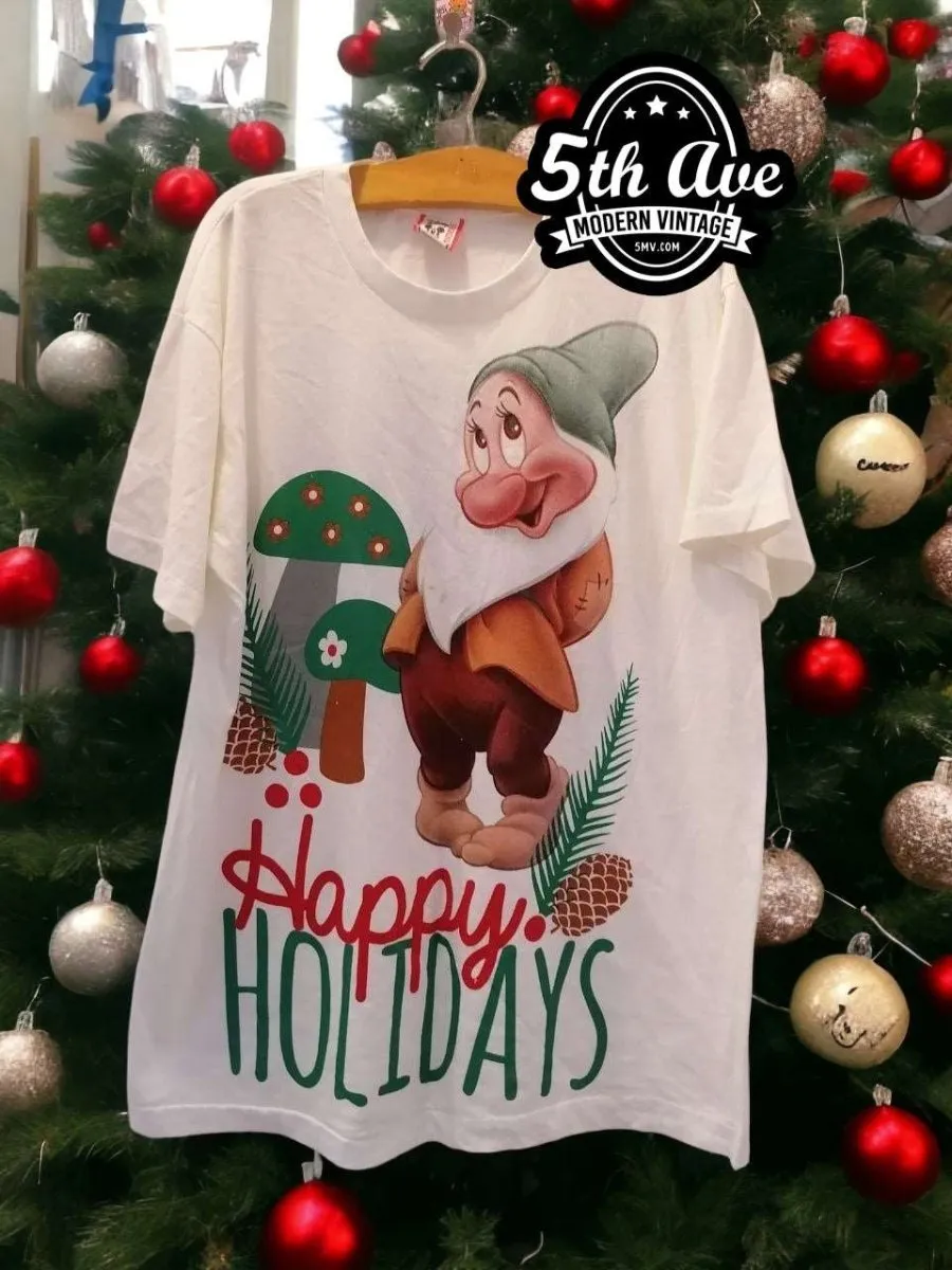 Happy Holidays Disney Snow White and the Seven Dwarfs t shirt