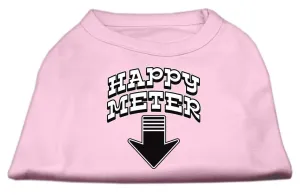 Happy Meter Screen Printed Dog Shirt Light Pink XXXL (20)