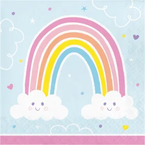 Happy Rainbow Lunch Napkins 16ct, 2ply