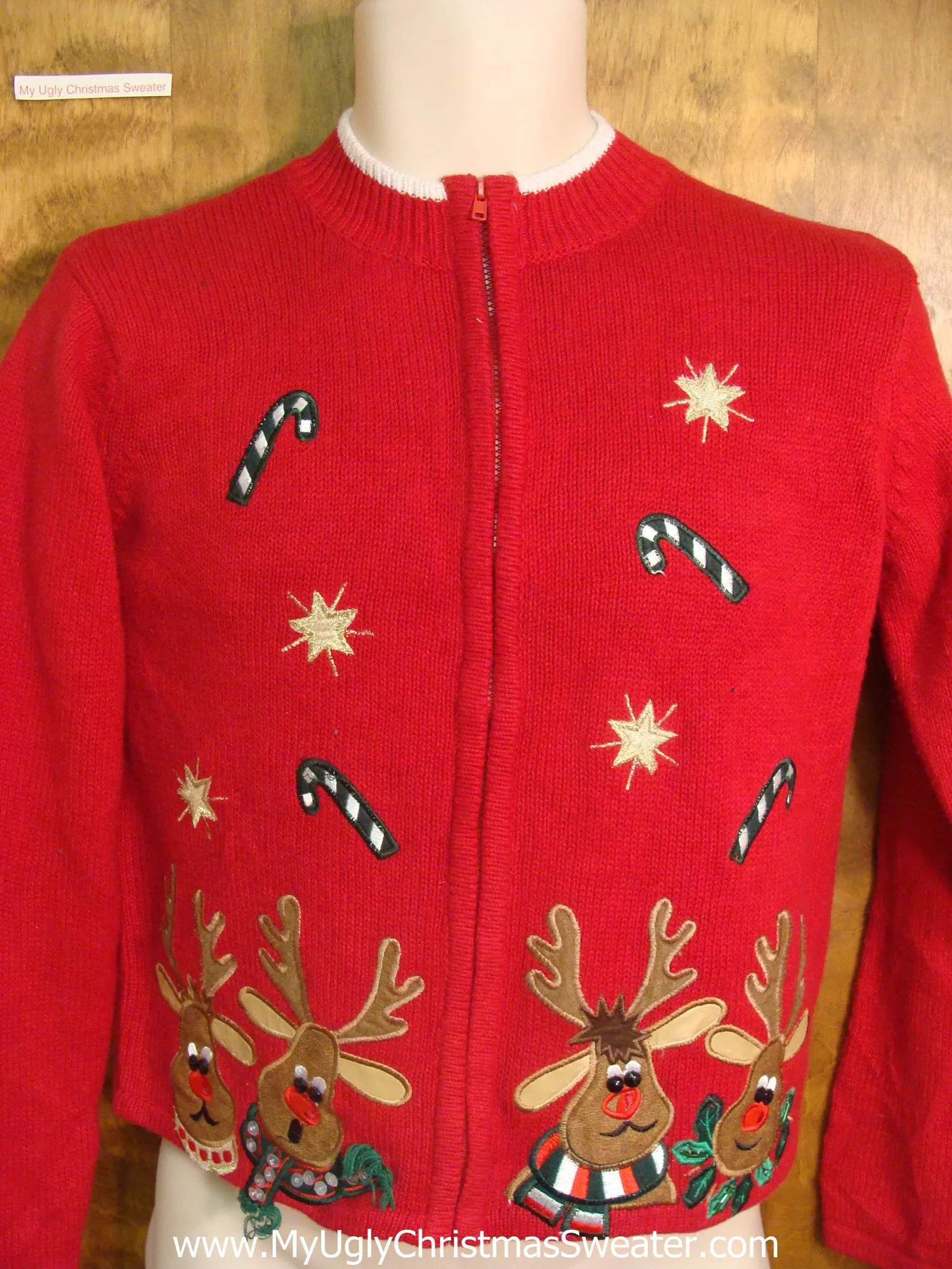 Happy Reindeer Ugly Xmas Sweater