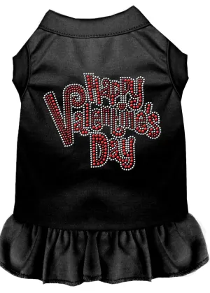 Happy Valentines Day Rhinestone Dress Black 4x (22)