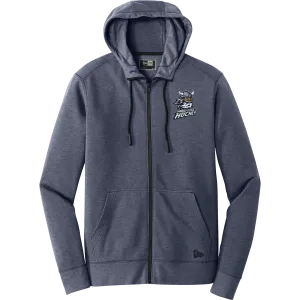 Hard Edge Hockey New Era Tri-Blend Fleece Full-Zip Hoodie