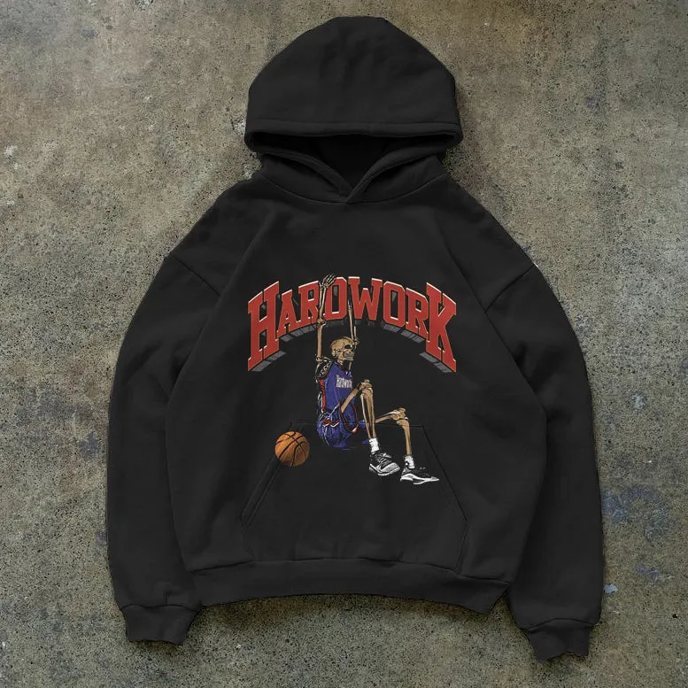 Hardwork Basketball Graphic Hoodie