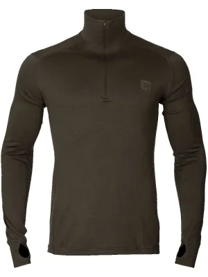 HARKILA Base All Season Half Zip - Mens - Shadow Brown