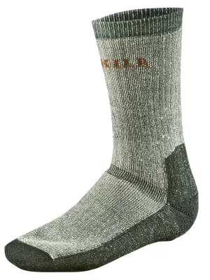 HARKILA Expedition Socks - Merino Wool - Grey & Green