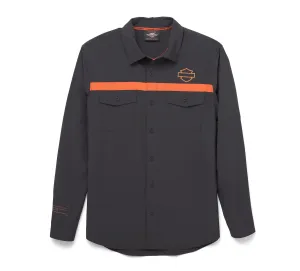 Harley-Davidson Men's Performance Mesh Inset Shirt - 96034-22VM