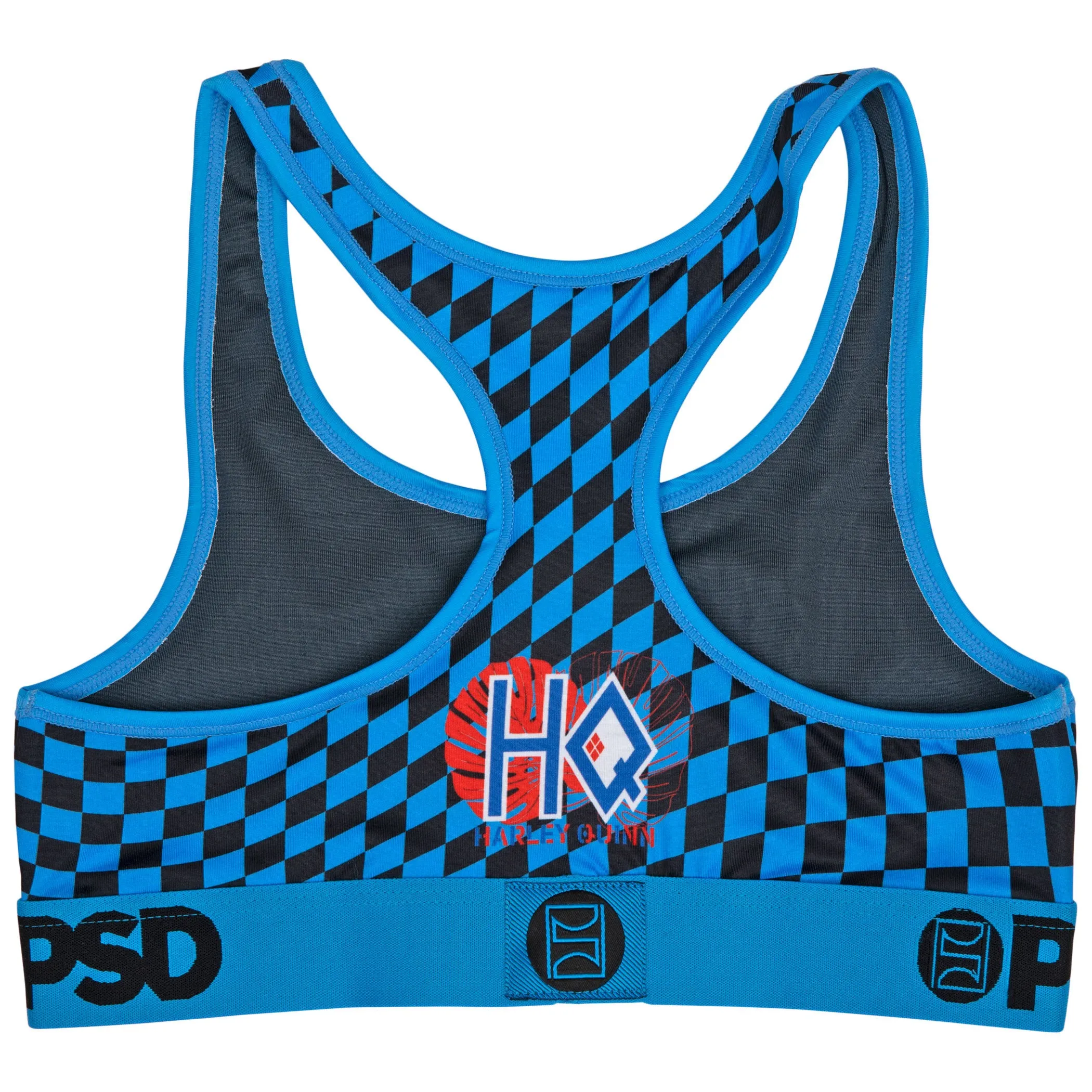 Harley Quinn Checkers Microfiber Blend PSD Sports Bra