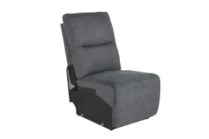 Harlington Armless 1 Seat Corner Sofa Section Charcoal