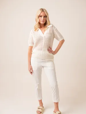 Harpers Emporium Weekend Pant in White