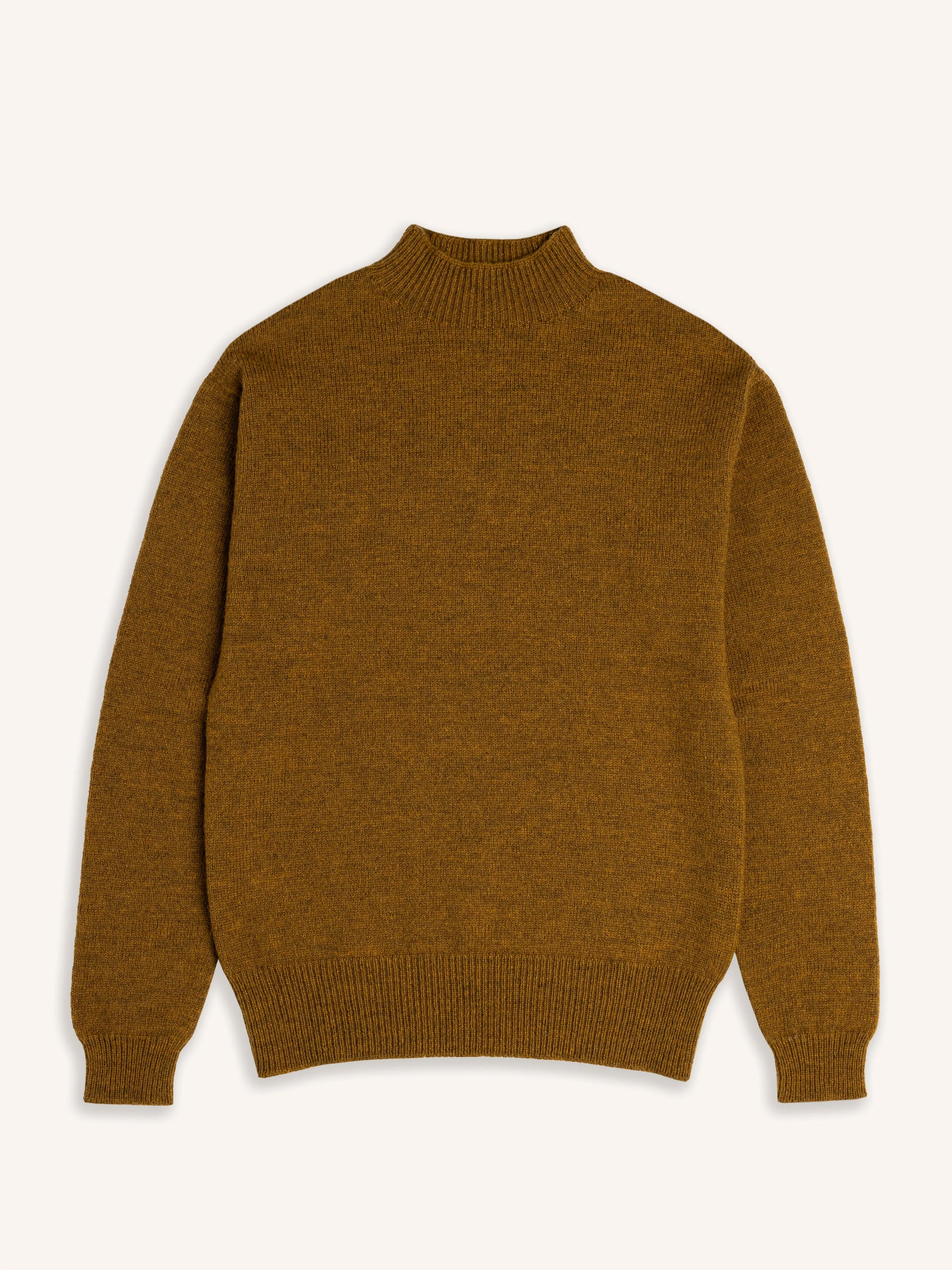 Harris Mock Neck in Bracken Merino Wool