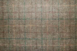 Harris Tweed Bentham - Check Moss