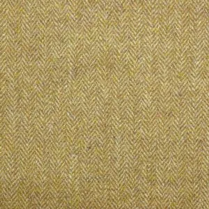 Harris Tweed Herringbone Fabric - Winter Wheat