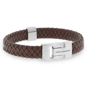 Harrison Nappa Leather Bracelet Brown LBH/003M