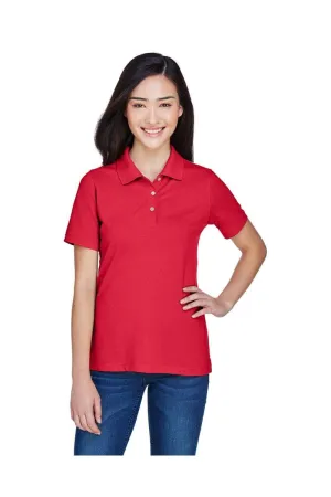 Harriton M265W: Ladies' 5.6 oz. Easy Blend(tm) Polo, Basic Colors