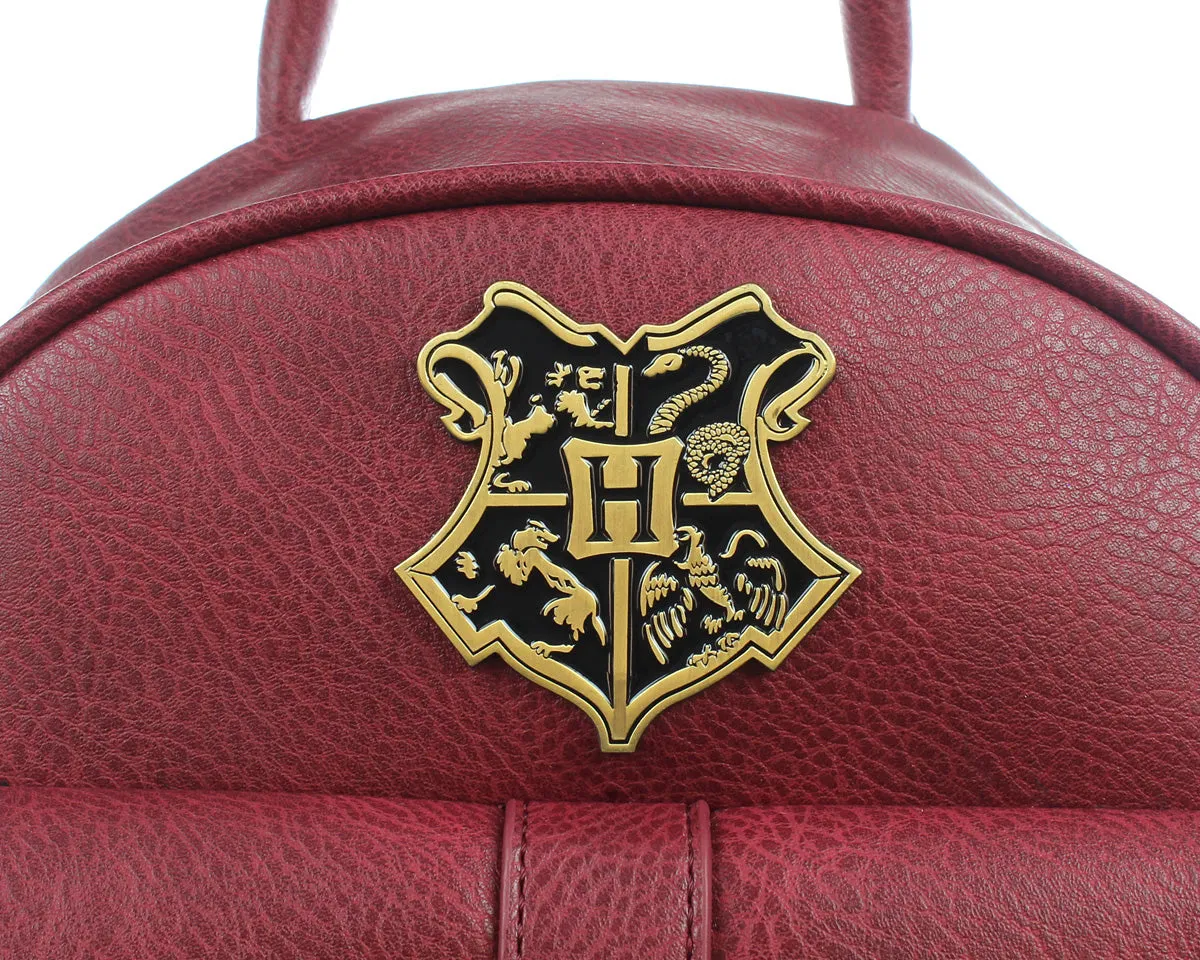 Harry Potter Bag Hogwarts School Crest Faux Leather Mini Backpack