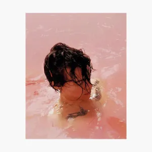 Harry Swimming in Pink Water Poster