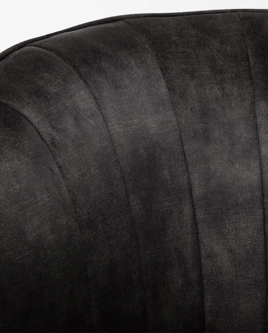 Hartford Armless Velvet Slipper Chair