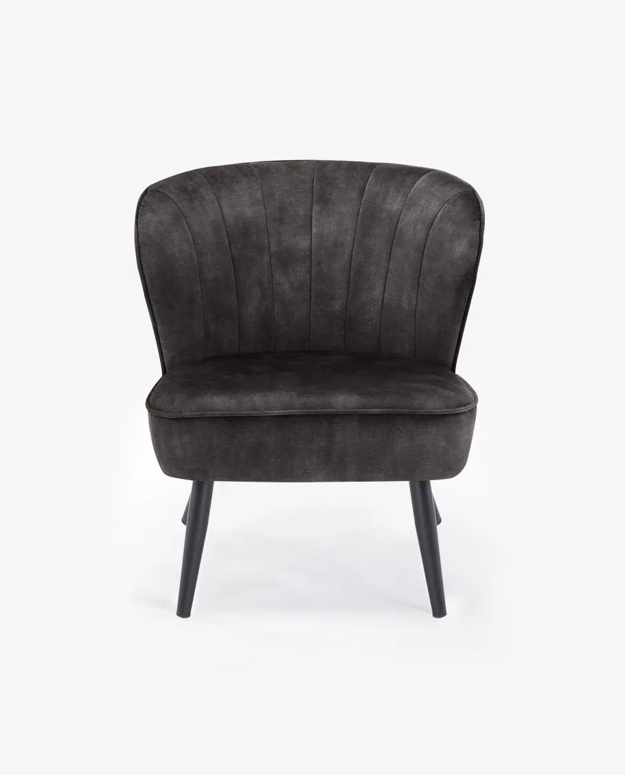 Hartford Armless Velvet Slipper Chair