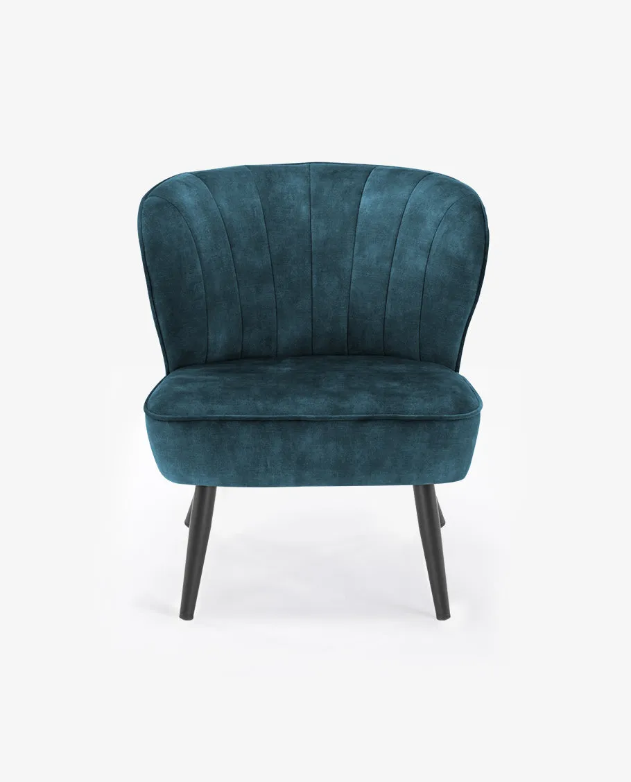 Hartford Armless Velvet Slipper Chair