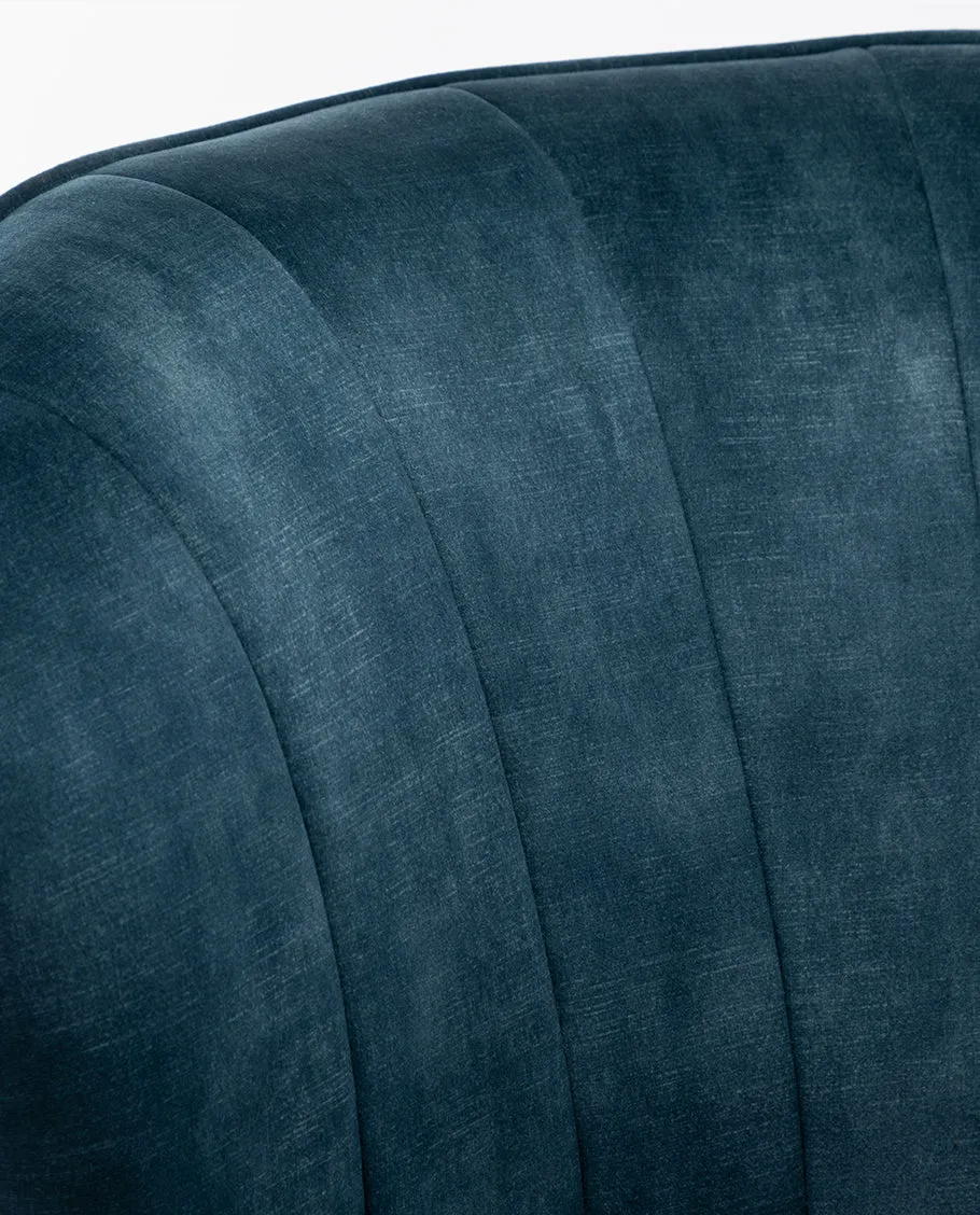 Hartford Armless Velvet Slipper Chair