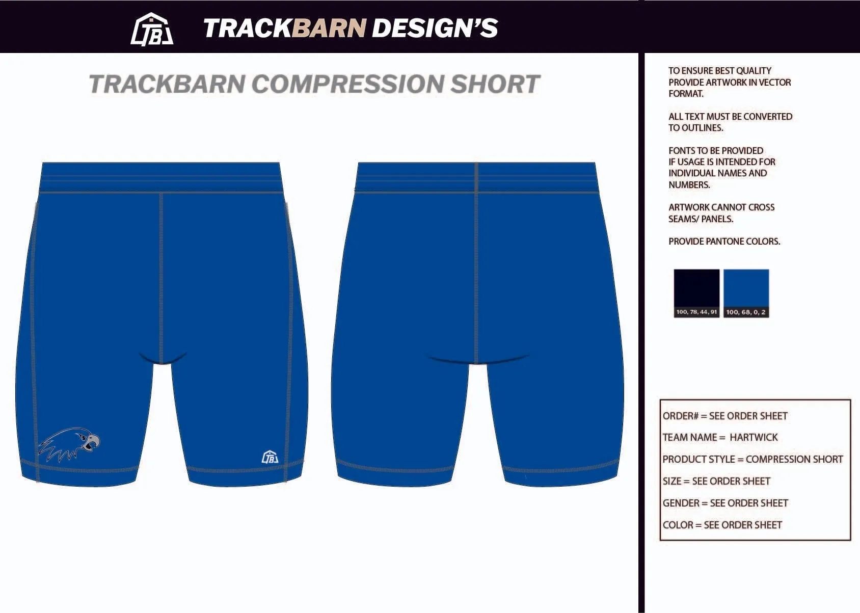 Hartwick-- Mens Short Running Tight