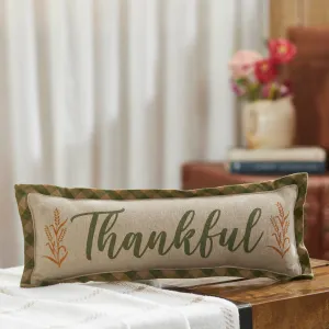 Harvest Blessings Thankful Pillow 5x15