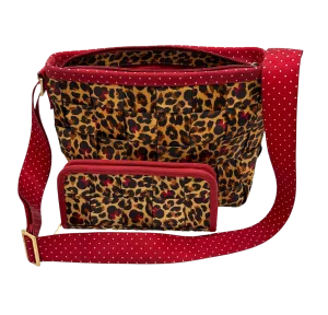 Harvey's Minnie Leopard Boxy Seatbelt Bag and Wallet