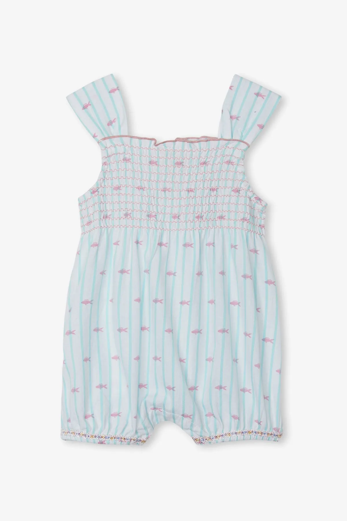 Hatley Tiny Fishies Baby Girls Romper