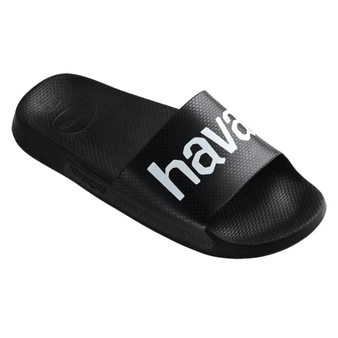 Havaianas Classic Logomania Slides - Black/Black