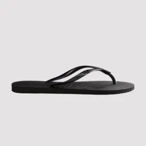 Havaianas Slim Glitter Women Beach Slippers Black