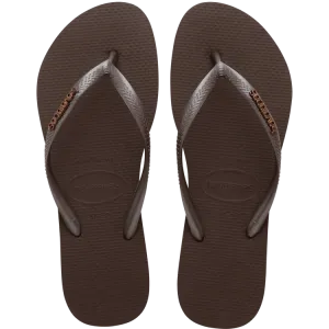 HAVAIANAS Slim Logo Metallic Sandal