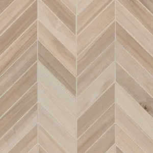 Havenwood Beige, 2" x 5" Chevron Mosaic - Porcelain Tile