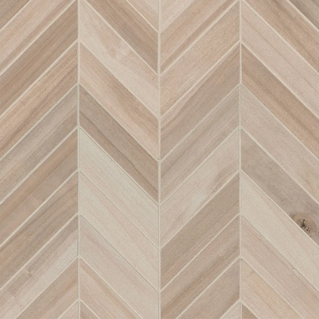 Havenwood Beige, 2" x 5" Chevron Mosaic - Porcelain Tile