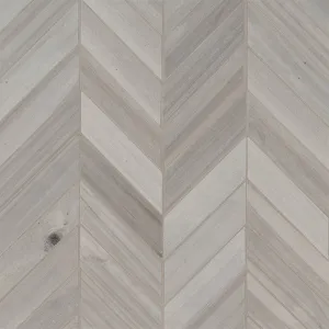 Havenwood Platinum, 2" x 5" Chevron Mosaic - Porcelain Tile