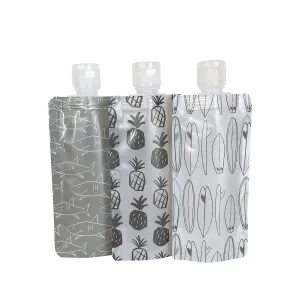 Hawaii Faves in B&W Keiki Travel Pouch, Set of 3