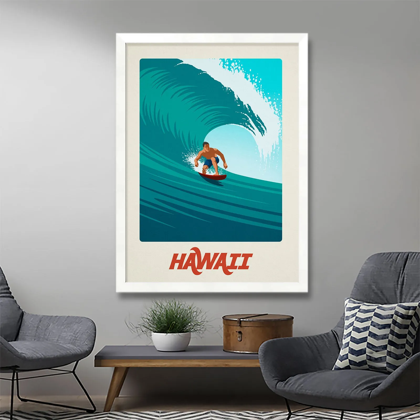 Hawaii Surf Poster